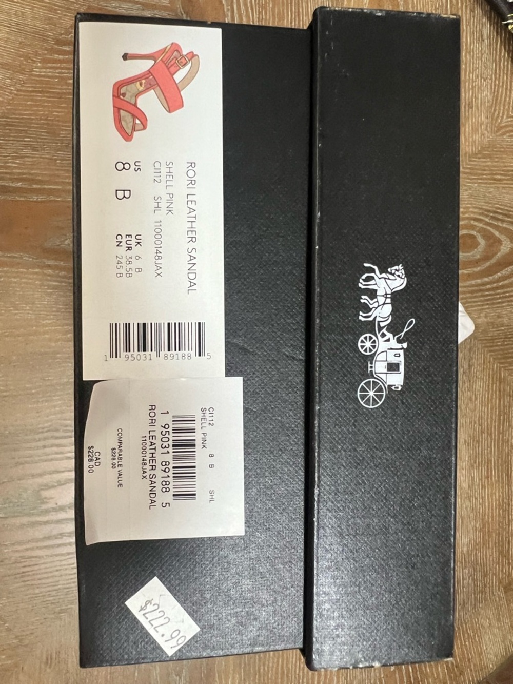 Coach Black Box with White Coach Carriage Logo - Picture 2 of 7